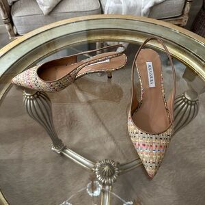 Purist 50MM Woven Slingback Pumps